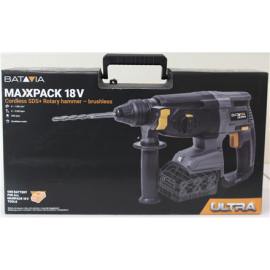 SALE OUT. Batavia 18V brushless hammer drill 2.2 J / SDS+ / Without battery and charger in BMC Batavia B.V. 18V Cordless Brushless Rotary Hammer SDS+, Without Battery and Charger in BMC DAMAGED PACKAGING