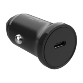 Fixed USB-C Car Charger 20W+ USB-C/USB-C Cable FIXCC20N-CC-BK
