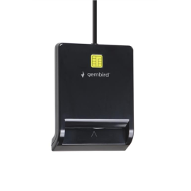 Gembird USB smart card reader, Black FD2-SCR