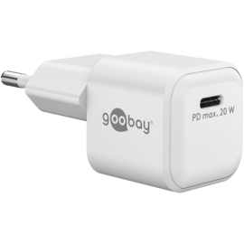 Goobay 20 W USB-C PD GaN Fast Charger Nano USB-C