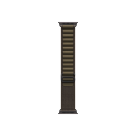 APPLE 49mm Dark Olive Alpine Loop - Medium - Black Titanium Finish
