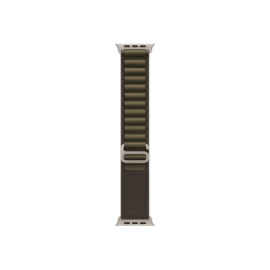 APPLE 49mm Dark Olive Alpine Loop - Small - Natural Titanium Finish Apple