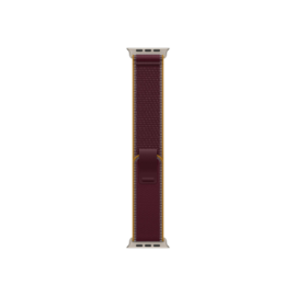 APPLE 49mm Burgundy Trail Loop - S/M - Natural Titanium Finish Apple