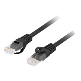 Lanberg Patchcord CAT.6 UTP 1M fluke passed 10-pack, Black PCU6-20CC-0100-BK
