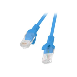 Lanberg Patchcord CAT.5E UTP 0.25M fluke passed 10-pack, Blue PCU5-20CC-0025-B