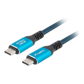 Lanberg USB-C M/M 4.0 CABLE 240W 8K 60HZ CA-CMCM-45CU-0020-BK
