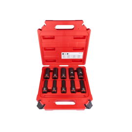 Milwaukee 1/2" Impact socket set deep, 10 pcs 4932480457