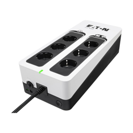 Eaton 3S Gen2 UPS DIN, 450 VA, 270 W, Input: Schuko, Outputs: (3) Schuko, (3) Schuko surge only, Tower 3S450D