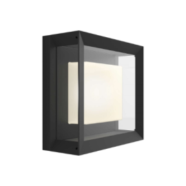 Philips Hue WCA Econic Outdoor Square Wall Lantern | 15 W | 2000-6500 Hue White Colour Ambiance