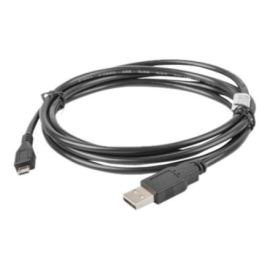 Lanberg USB Micro (M) to USB-A (M) 2.0 Cable | CA-USBM-10CC-0018-BK