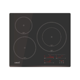 CATA Hob | INSB 6028 BK | Induction | Number of burners/cooking zones 3 | Slider Touch | Timer | Bla