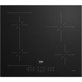 BEKO Hob | HII64200SFMT | Induction | Number of burners/cooking zones 4 | Touch | Timer | Black