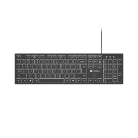 Natec Herring Glow | Keyboard | Wired | US | Black | USB Type-A