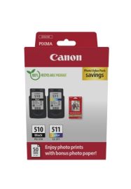 Canon PG-510/CL-511 (2970B017) Photo value pack Rašalinių kasečių komplektas, BK/CMY