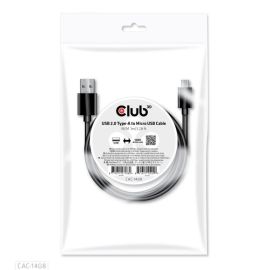 CABLE USB TO MICRO USB 1M/M/M CAC-1408 CLUB3D