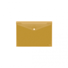 Aplankas-vokelis su spaude Forpus, A4, plastikinis, geltonas, skaidrus