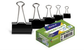 Spaustukai Forpus, 25mm, juodi 12 vnt