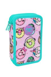 Forminis dviejų skyrių penalas su priedais CoolPack Jumper 2 Happy donuts