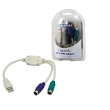 Logilink Adapter USB to PS/2 x2 : 2x Mini DIN 6-pin FM