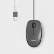 MOUSE USB OPTICAL M100/BLACK 910-006652 LOGITECH
