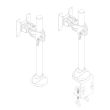 TV SET ACC DESK MOUNT BLACK/10-26" FPMA-D965 NEOMOUNTS
