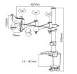 TV SET ACC DESK MOUNT 10-24"/FPMA-D1330WHITE NEOMOUNTS