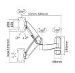 TV SET ACC WALL MOUNT SILVER/10-40" FPMA-W950 NEOMOUNTS
