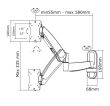 TV SET ACC WALL MOUNT BLACK/10-27" FPMA-W955 NEOMOUNTS