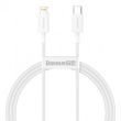 CABLE LIGHTNING TO USB-C 1M/WHITE CATLYS-A02 BASEUS