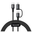 CABLE USB-C TO 2IN1 1M/BLACK CATLYW-H01 BASEUS