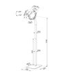 TABLET ACC FLOOR STAND/FL15-625WH1 NEOMOUNTS