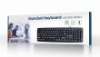 KEYBOARD STANDART USB ENG BIG/LETT. BLACK KB-US-103 GEMBIRD