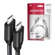 CABLE USB-C TO USB-C 1M 60W/BLACK BUCM3-CM10AB AXAGON