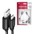 CABLE USB-C TO USB2.0 0.6M/TWISTER BLK BUCM-AM10TB AXAGON
