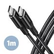 CABLE USB-C TO USB-C 1M 60W/HQ BLACK BUCM-CM10AB AXAGON