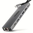 I/O HUB USB-C 7IN1 DUAL 4K/0.15M HMC-7HX2 AXAGON