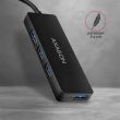 I/O HUB USB-C 4PORT SLIM/0.14M HUE-G1C AXAGON