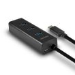 I/O HUB USB-C 4PORT CHARGING/0.4M HUE-S2C AXAGON