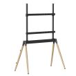 TV SET ACC FLOOR STAND 55-86"/BLK/WOOD TVS-86F-01-BK GEMBIRD