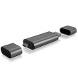Icy box IB-CR200-C  SD/MicroSD (TF) USB 2.0 card reader with Type-C and -A to micro USB (OTG) interface
