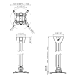 Vogels PPC1585 Projector ceiling  mount