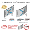 Barkan Flat/ Curved TV Wall Mount 3400L Wall Mount