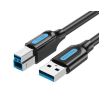 CABLE USB2.0 MALE TO MALE/1.5M BLACK COQBG VENTION