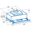 CATA | Hood | TFH 6630 WH | Telescopic | Energy efficiency class A+ | Width 60 cm | 605 m³/h | Touch