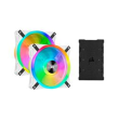 Corsair Dual Pack with Lighting Node CORE QL140 RGB