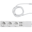 Edimax Home Smart WiFi Power Strip (3 EU type AC outputs + 4 USB outputs) SP-1123WT