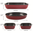 Stoneline Casserole dish set of 4pcs 21789 1+1+3+3.6 L
