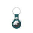Apple AirTag Leather Key Ring Forest Green