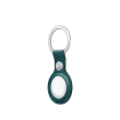 Apple AirTag Leather Key Ring Forest Green