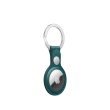 Apple AirTag Leather Key Ring Forest Green